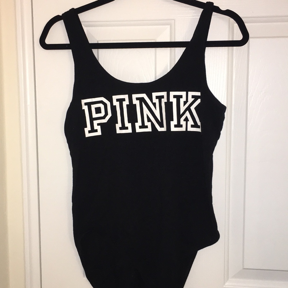 PINK black bodysuit